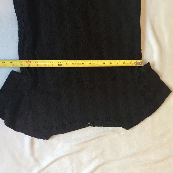 Kate Spade Eyelet Short Sleeve Black Dress Size 0