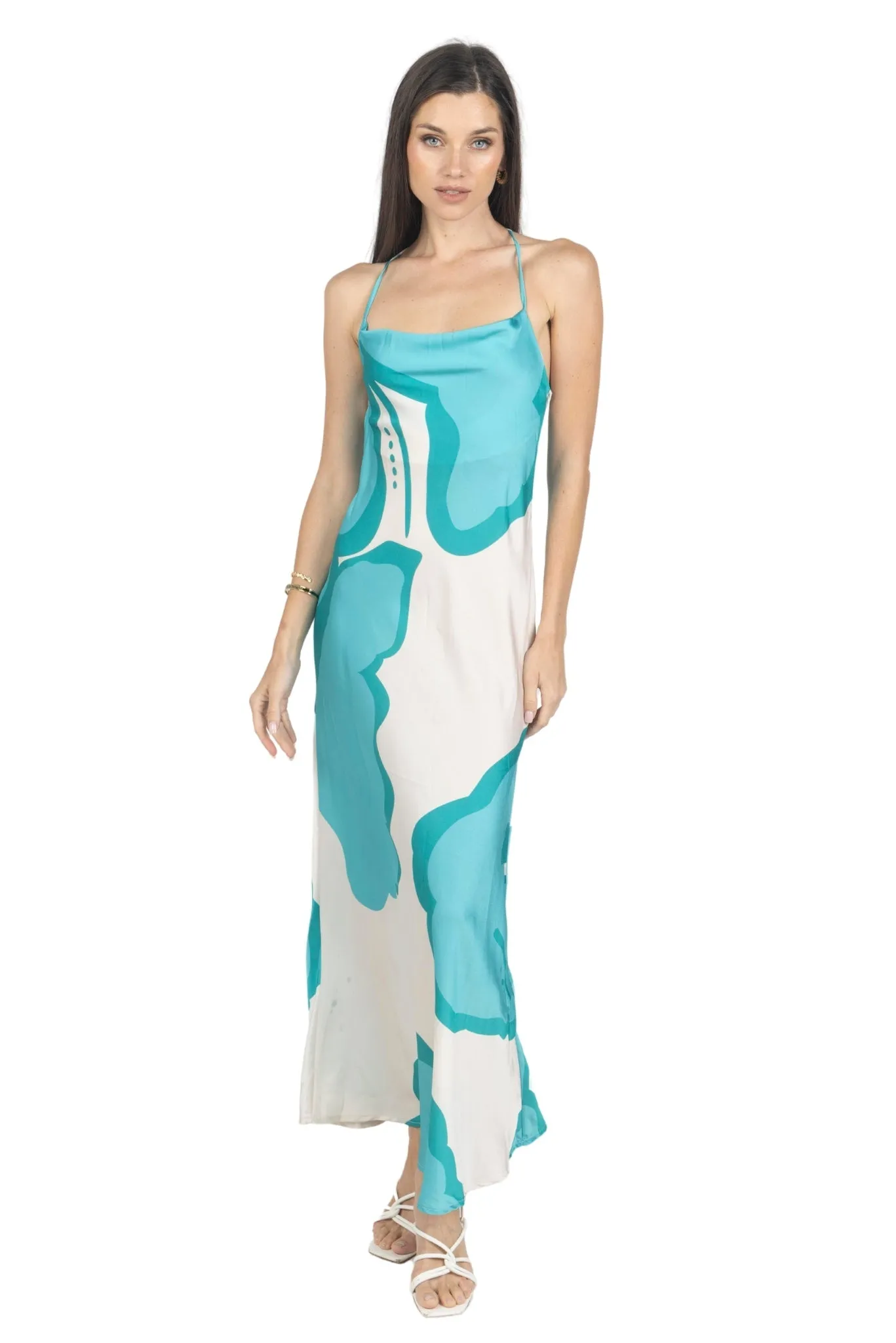 Kelly Slip Dress in Blue