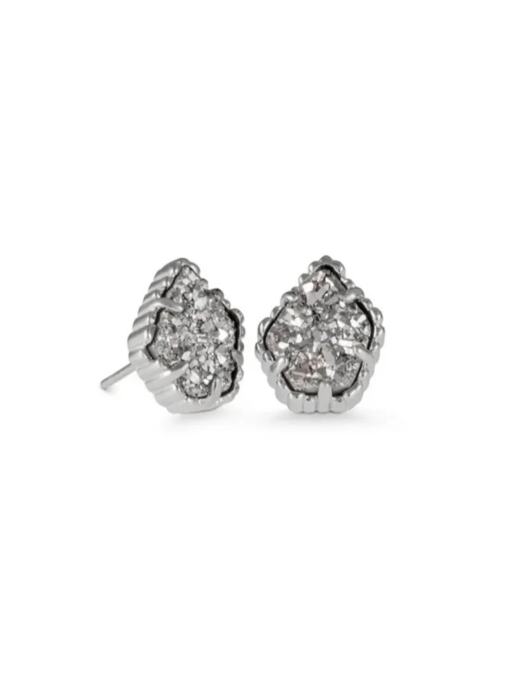 Kendra Scott Tessa Stud Earring - Silver Platinum Drusy
