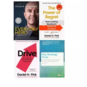 Key Strategy Tools, Everyday Hero Manifesto, Power of Regret, Drive 4 Books Set