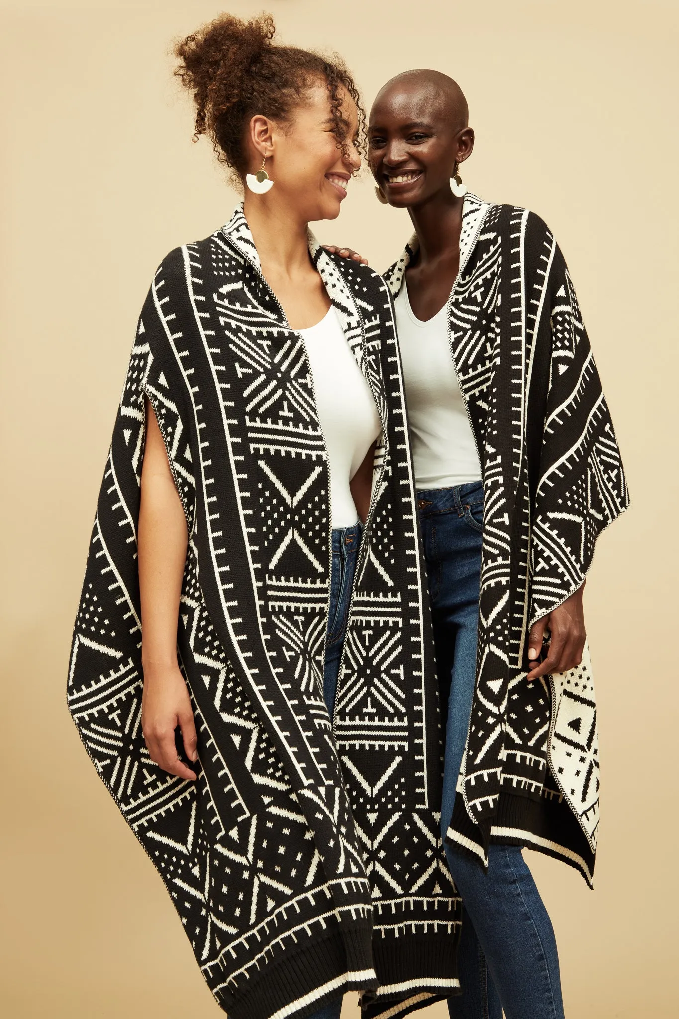 Kichana Wrap - Black Ecru