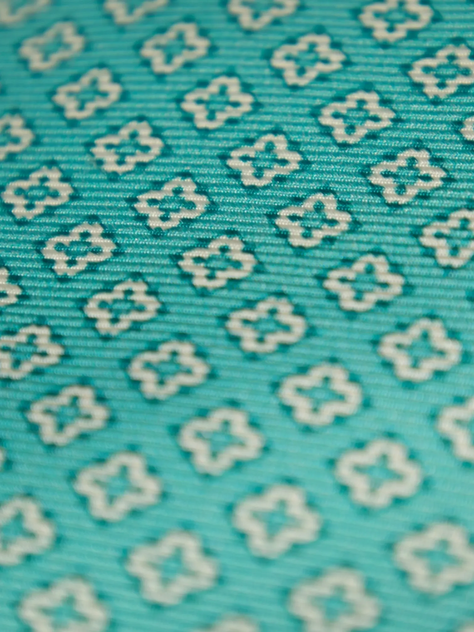 Kiton 5-Fold Mint Green Floral Silk Tie