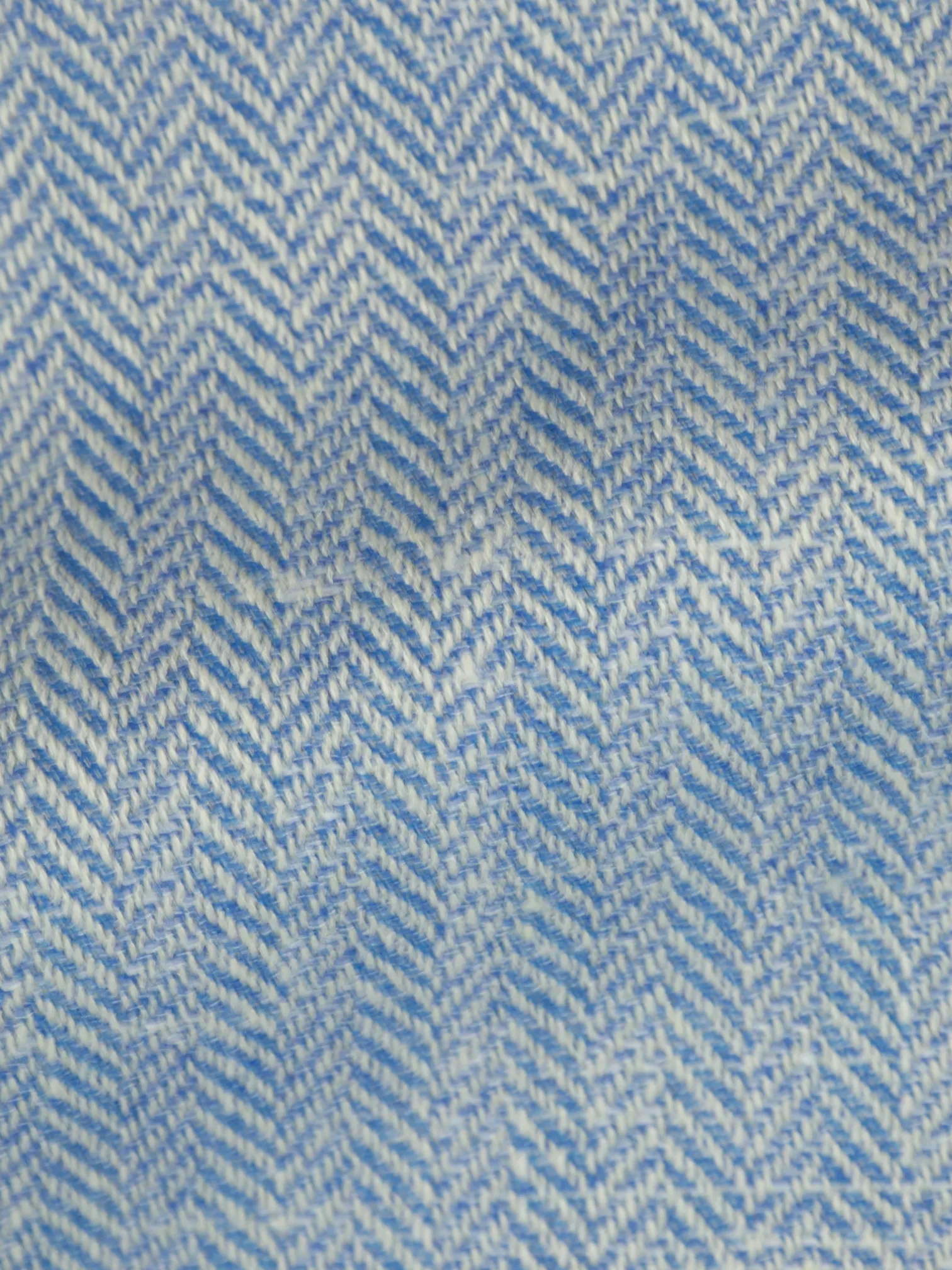 Kiton Light Blue Wool, Silk, Linen, Cashmere & Polyamide Herringbone Jacket
