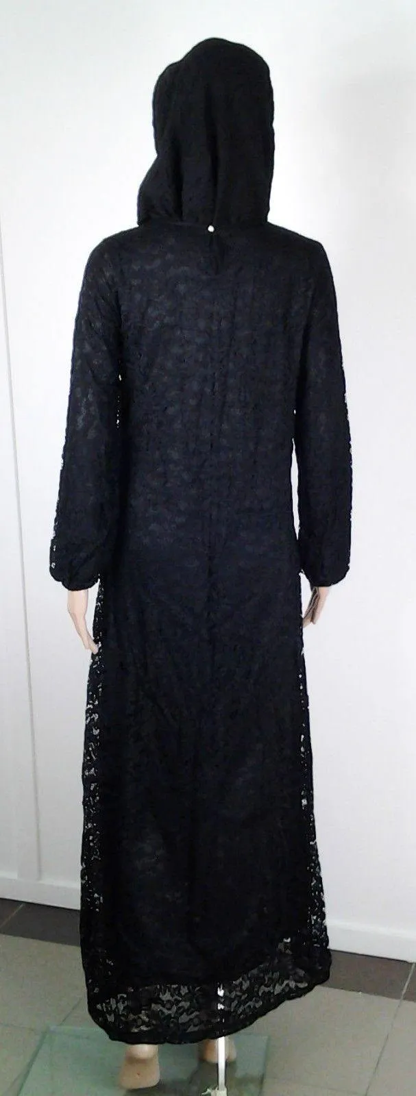Lace Kaftan Women Islamic Abaya Jilbab Long Sleeve HSZ10016 (US6/EU36/UK10)