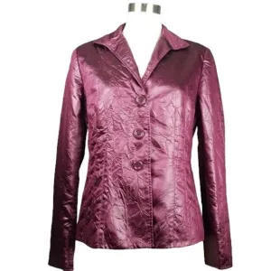 LAFAYETTE 148 New York Crinkle Blazer Jacket Size 12