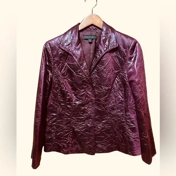 LAFAYETTE 148 New York Crinkle Blazer Jacket Size 12
