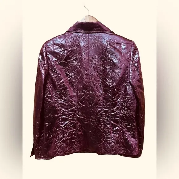 LAFAYETTE 148 New York Crinkle Blazer Jacket Size 12