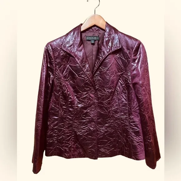 LAFAYETTE 148 New York Crinkle Blazer Jacket Size 12
