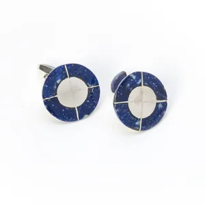 Lapis Lazuli Nehuen Cuff Links | Handcrafted Artisan Design | Crafted in Latin America