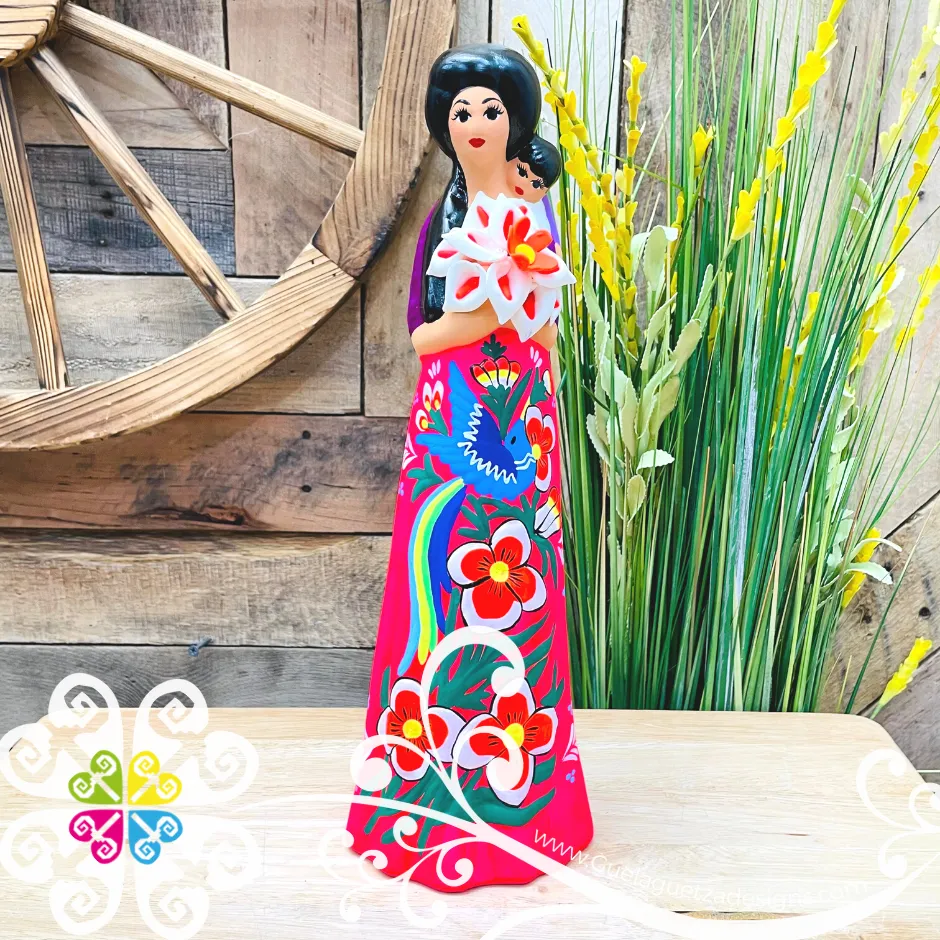 Large Michoacana Doll - Ceramic Statue