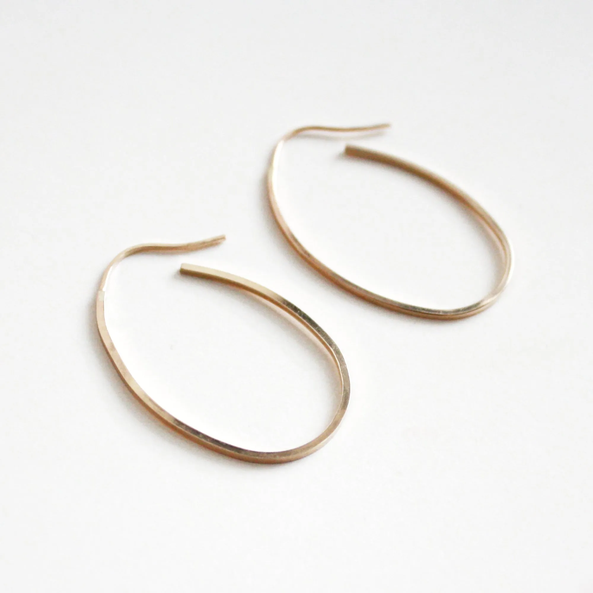 Large Oval Hoop Earrings