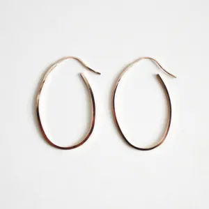 Large Oval Hoop Earrings