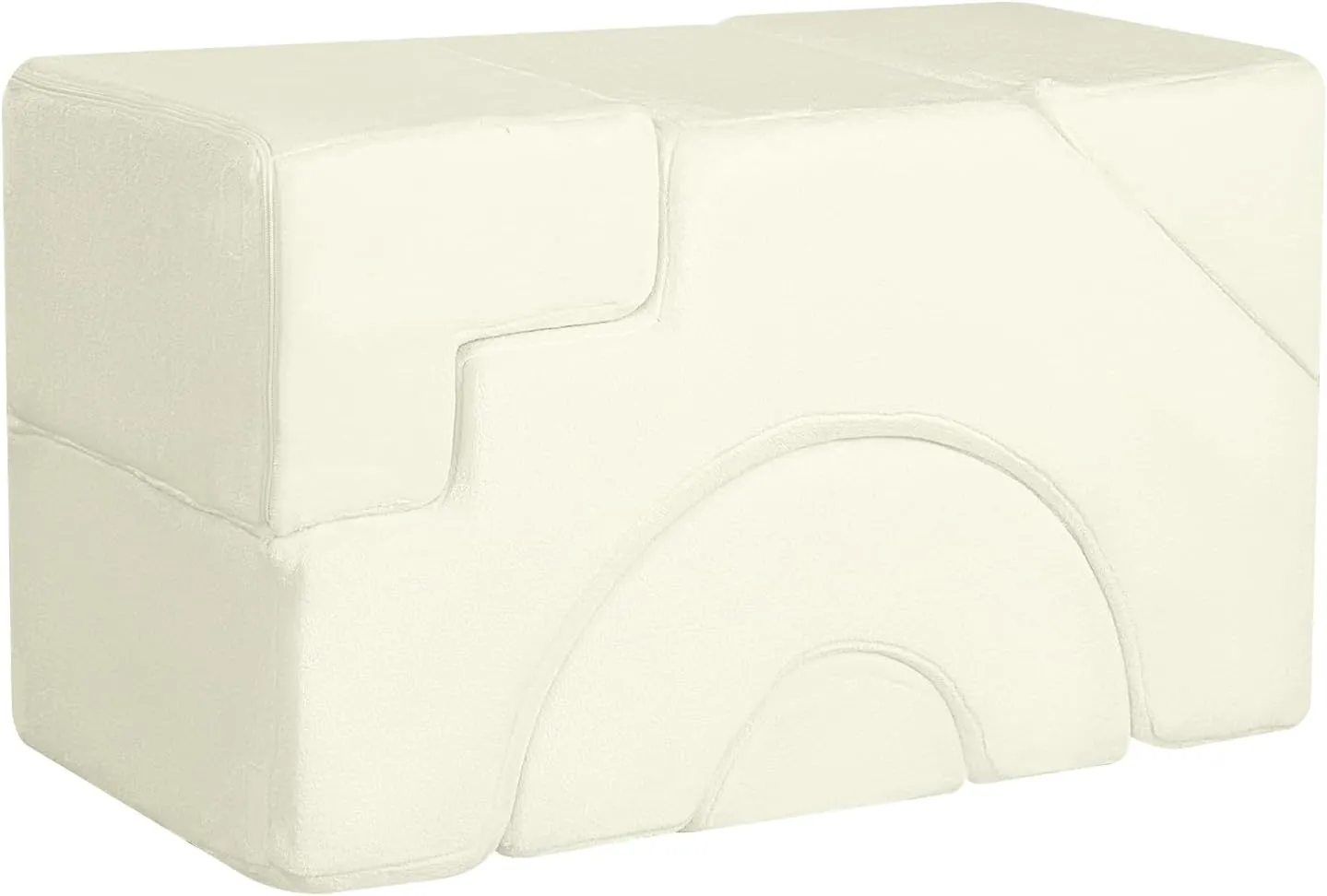 Large Super Soft Fleece Pikler Modular Soft Play Equipment | Removable & Washable | Cream