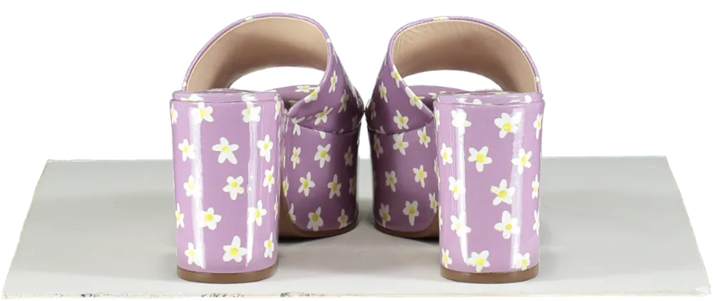 Larroude Purple Miso Floral Patent Mule UK 3.5 👠