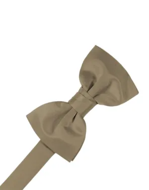 Latte Luxury Satin Kids Bow Tie
