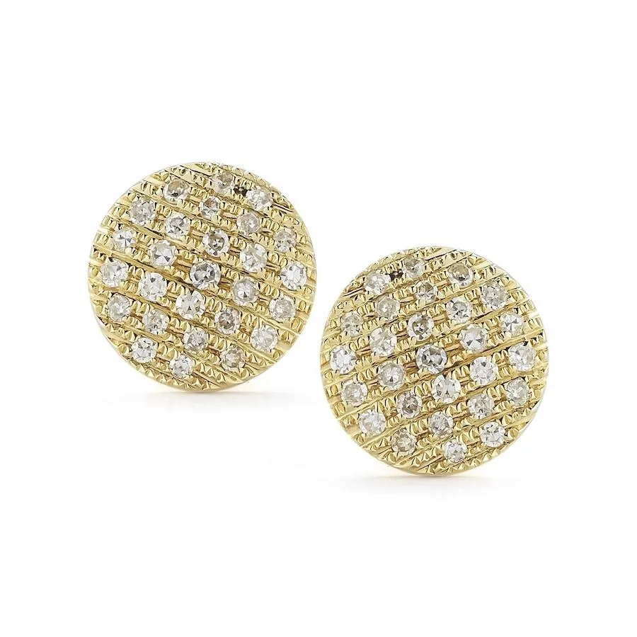 Lauren Joy Medium Disc Studs