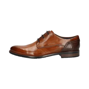Leder Business Schnürer cognac