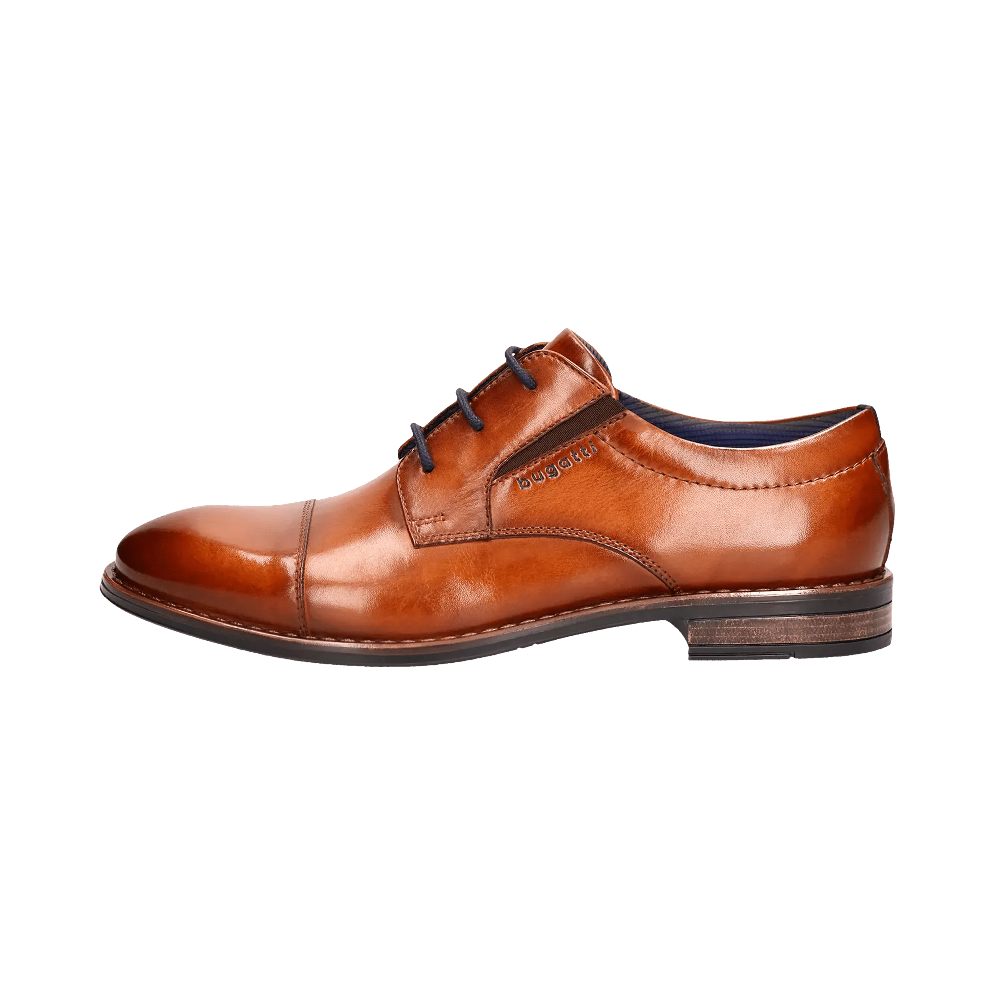Leder Business Schnürer cognac