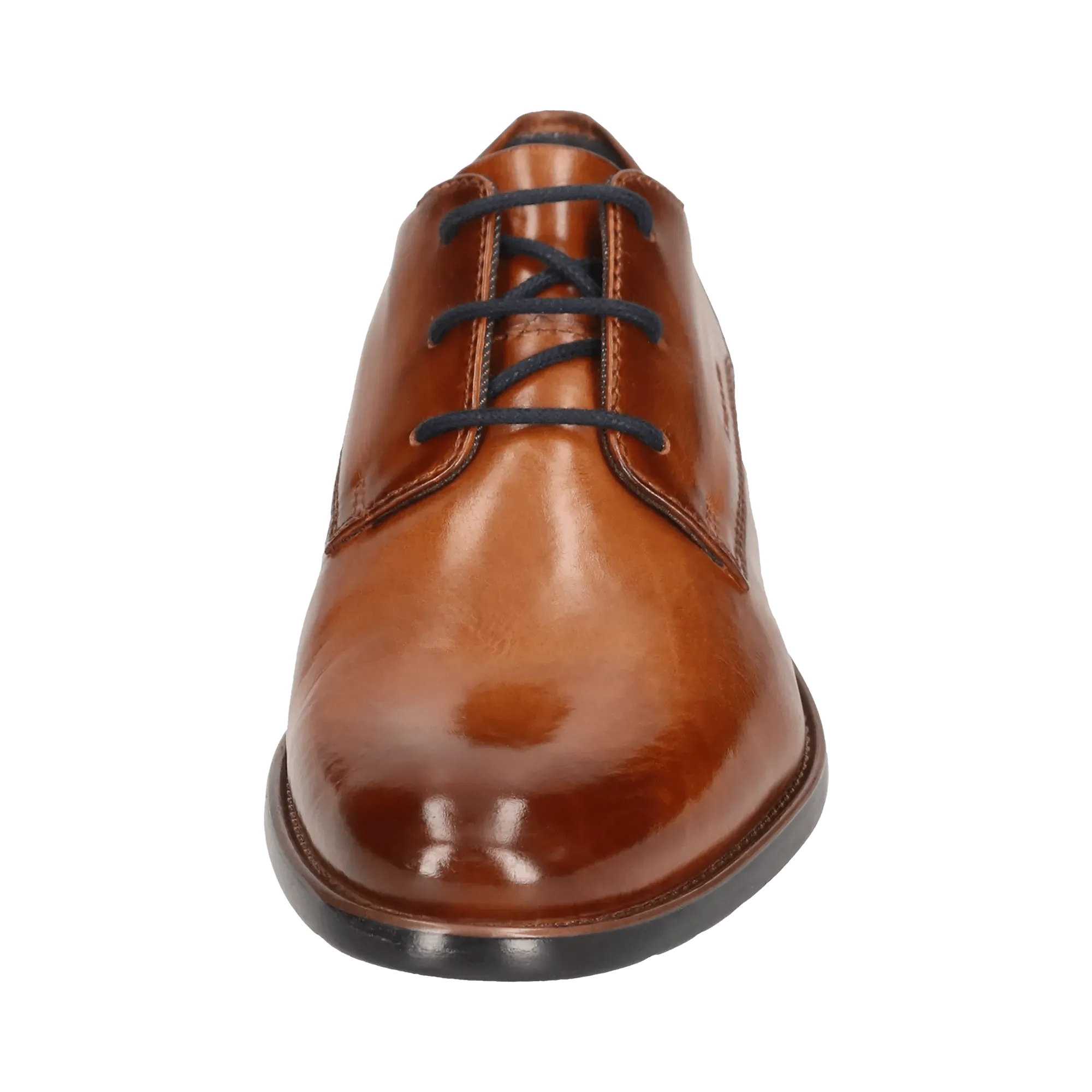 Leder Business Schnürer cognac