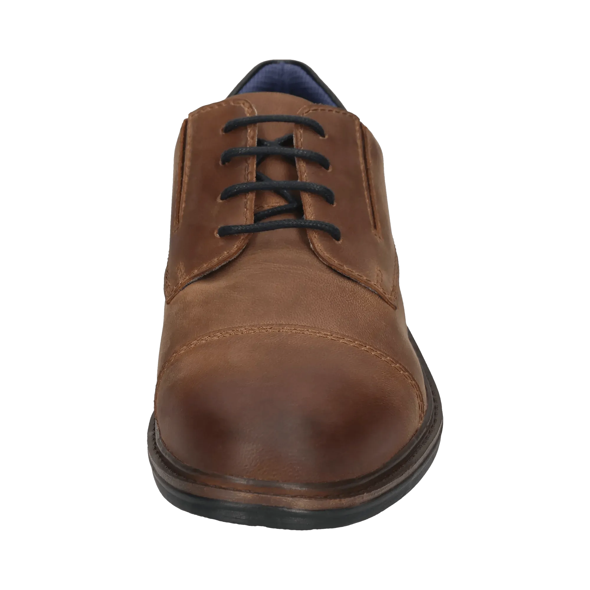 Leder Business Schnürer cognac