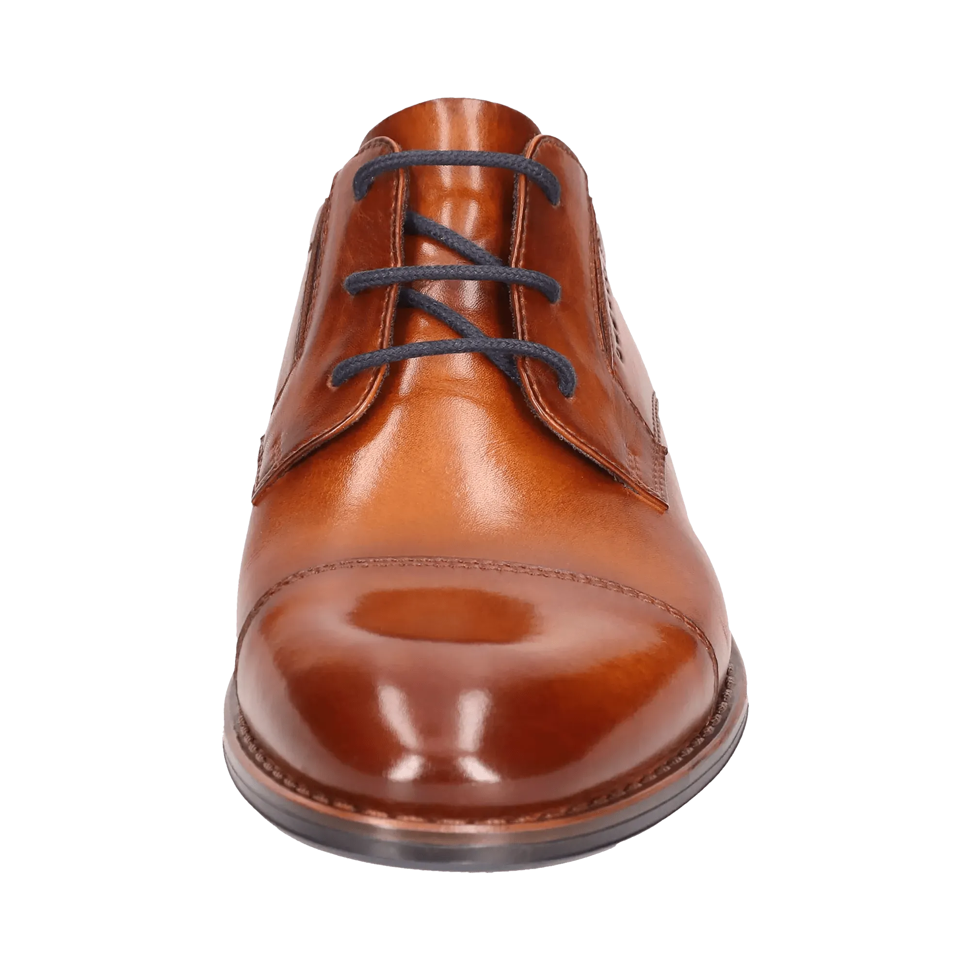 Leder Business Schnürer cognac