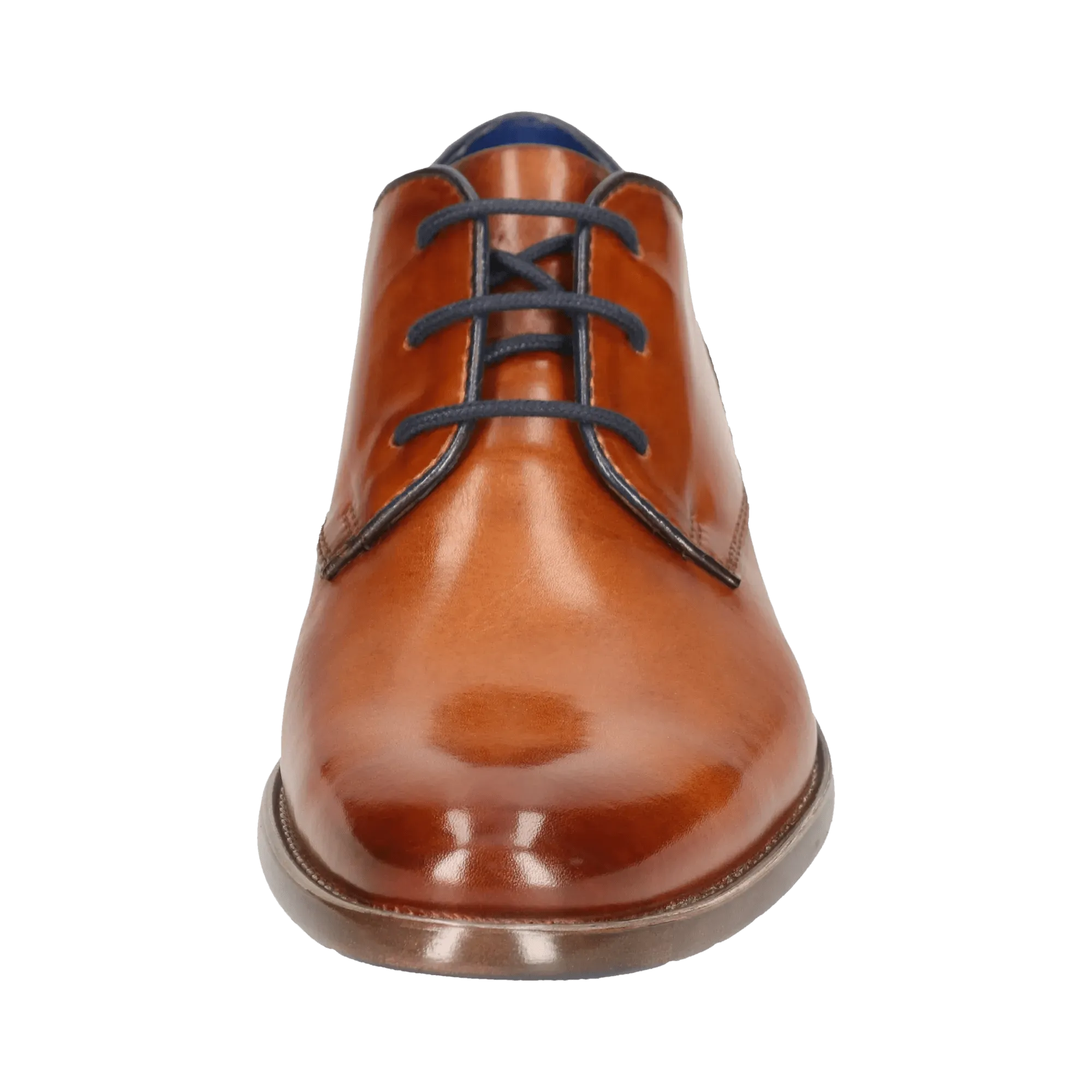 Leder Business Schnürer cognac