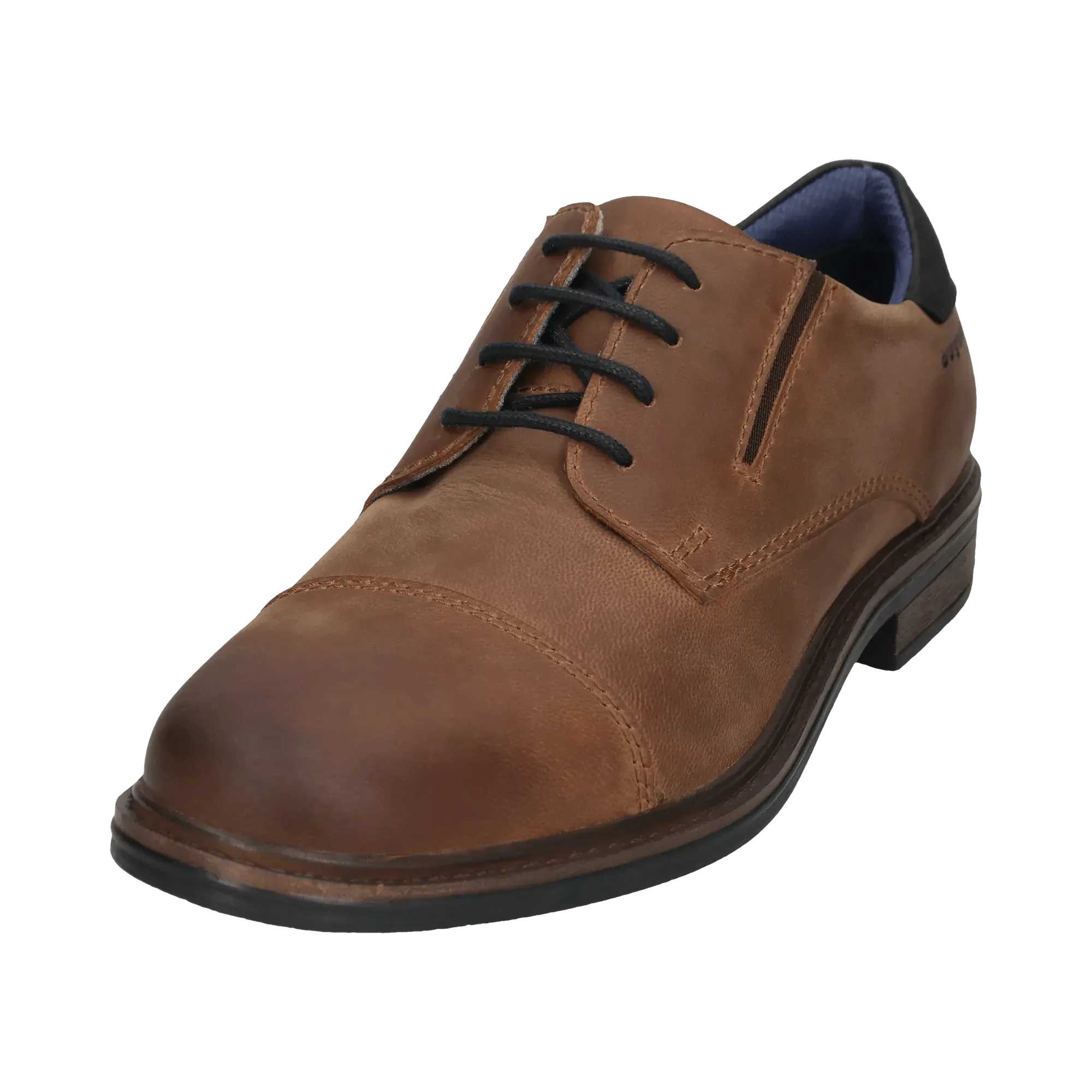 Leder Business Schnürer cognac
