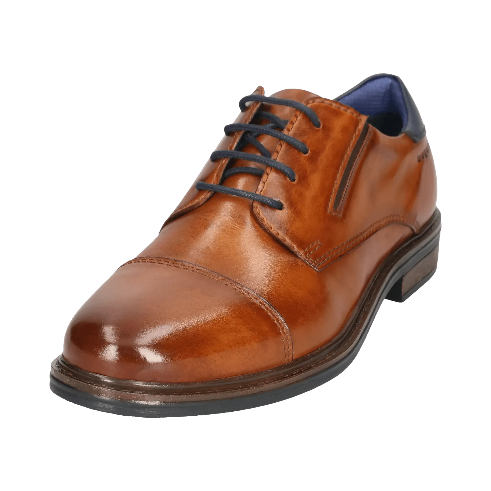 Leder Business Schnürer cognac