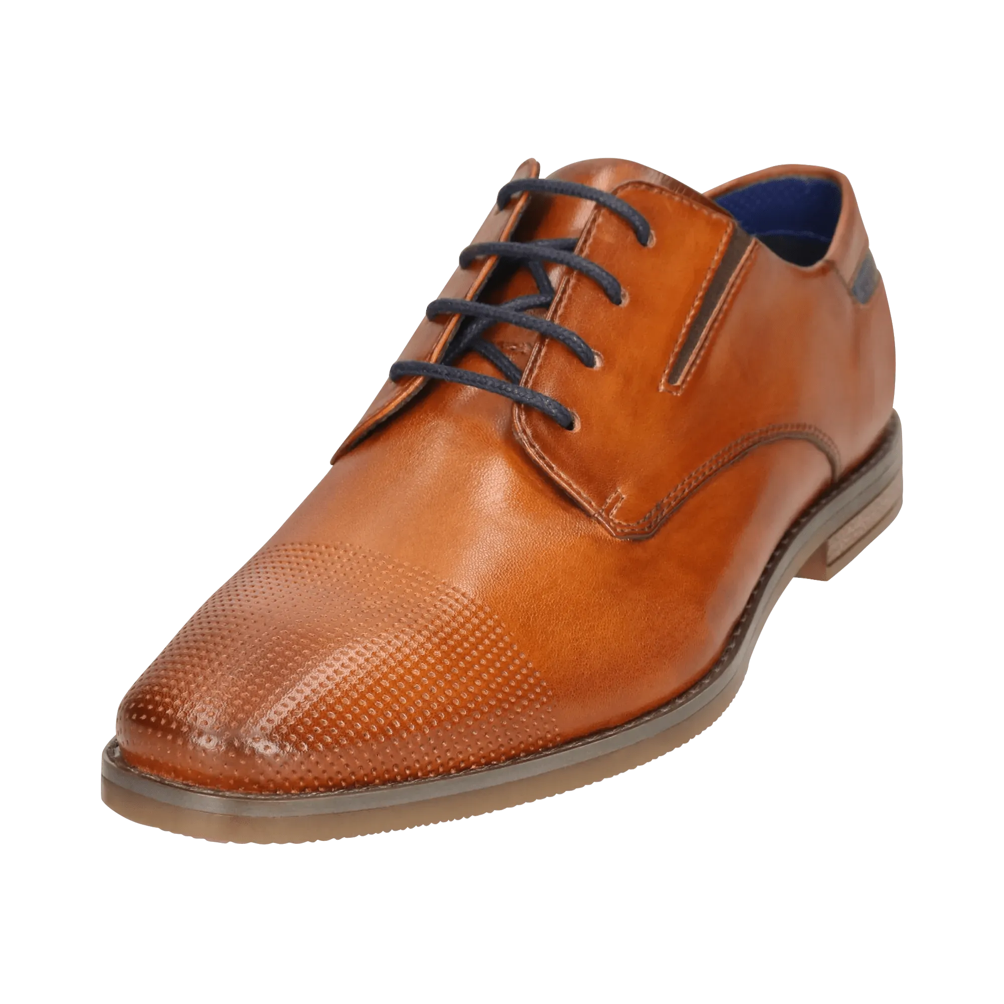 Leder Business Schnürer cognac