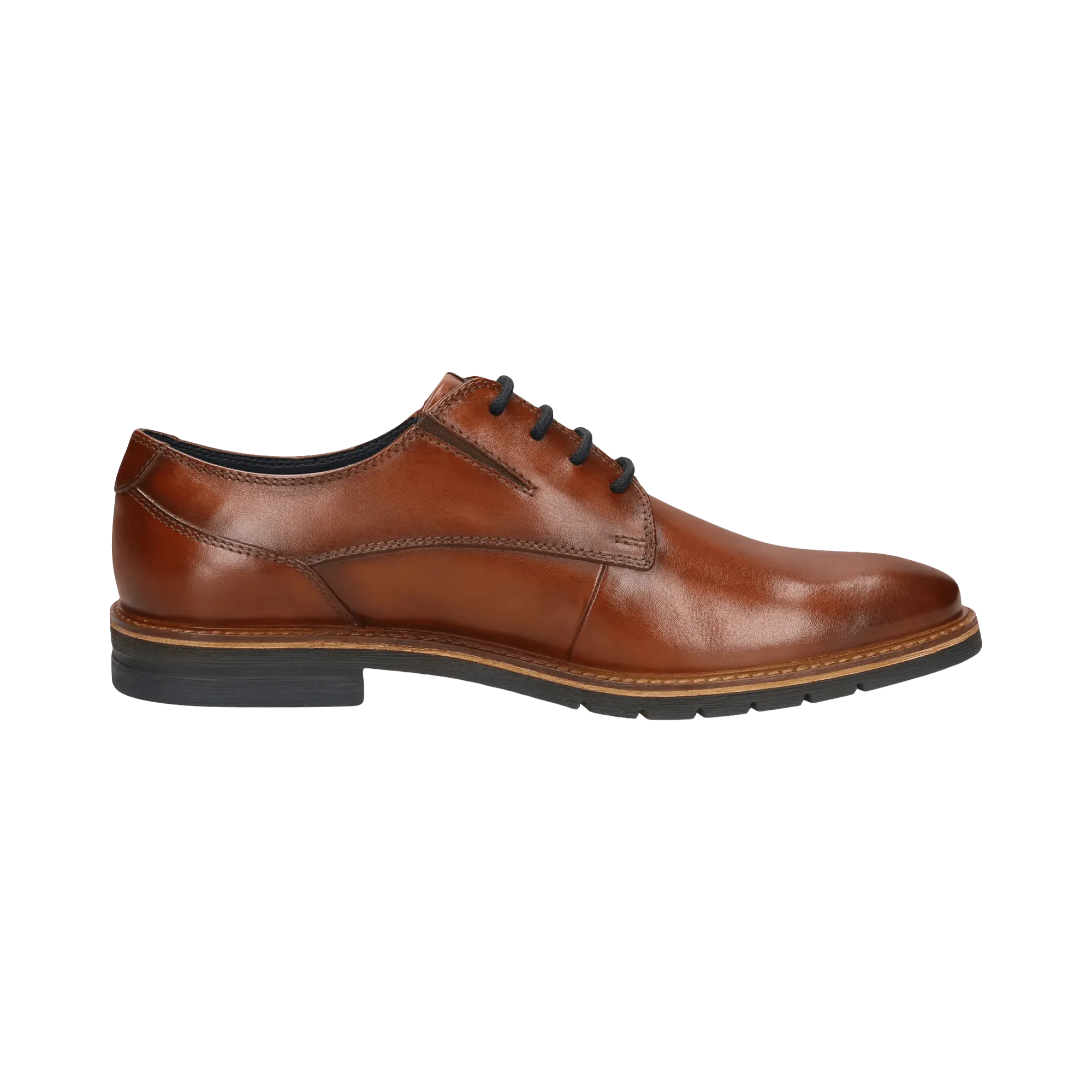 Leder Business Schnürer cognac