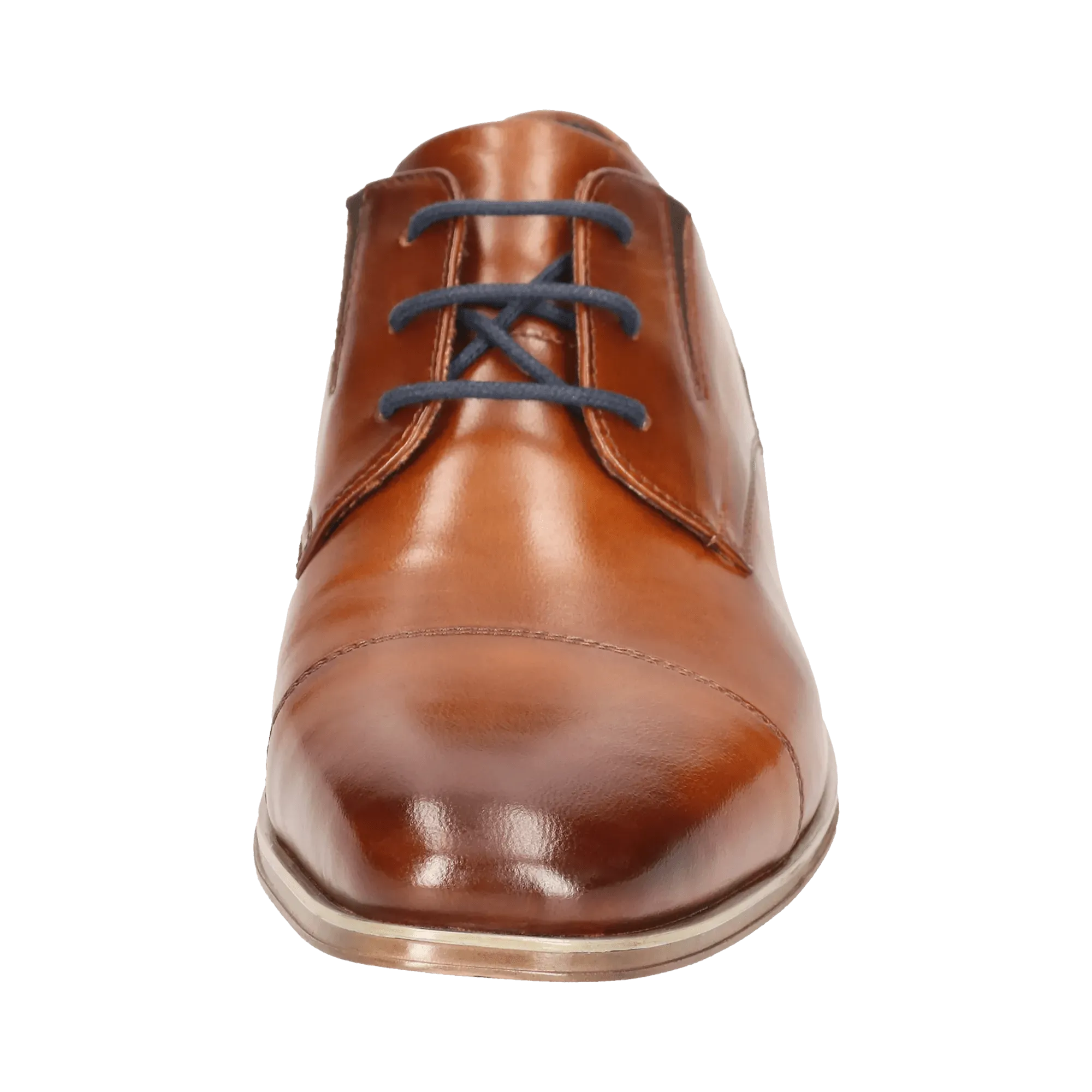 Leder Business Schnürer cognac