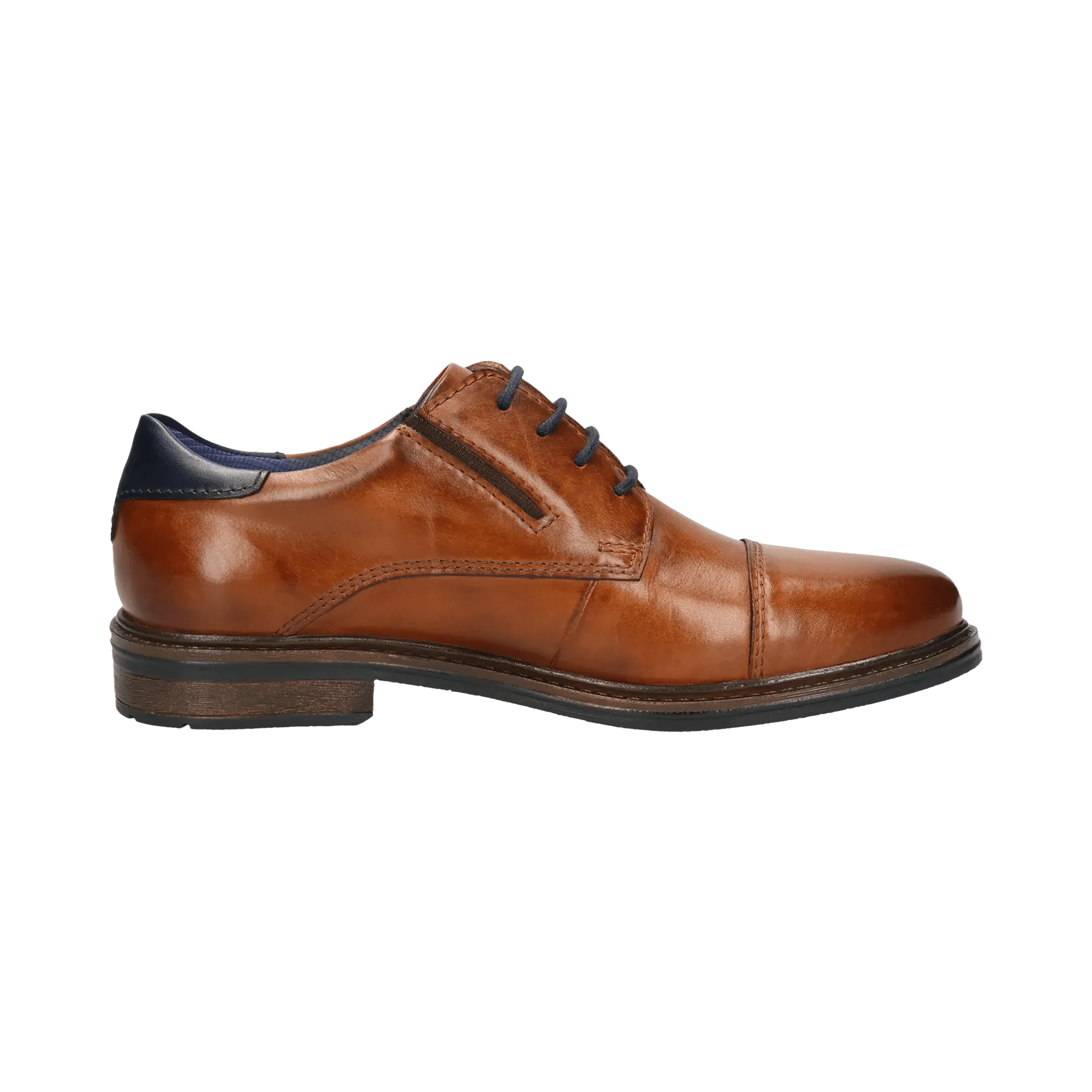 Leder Business Schnürer cognac