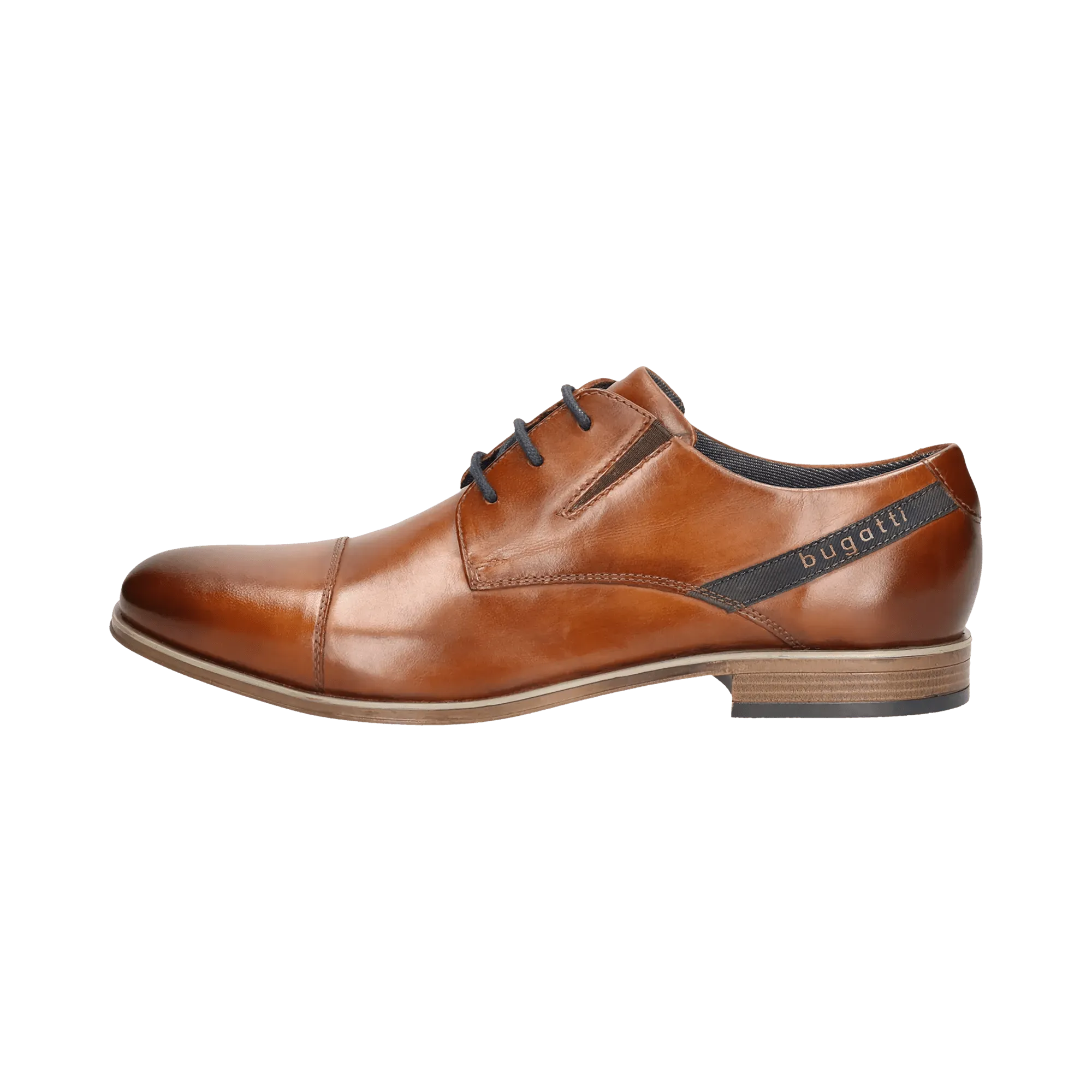 Leder Business Schnürer cognac