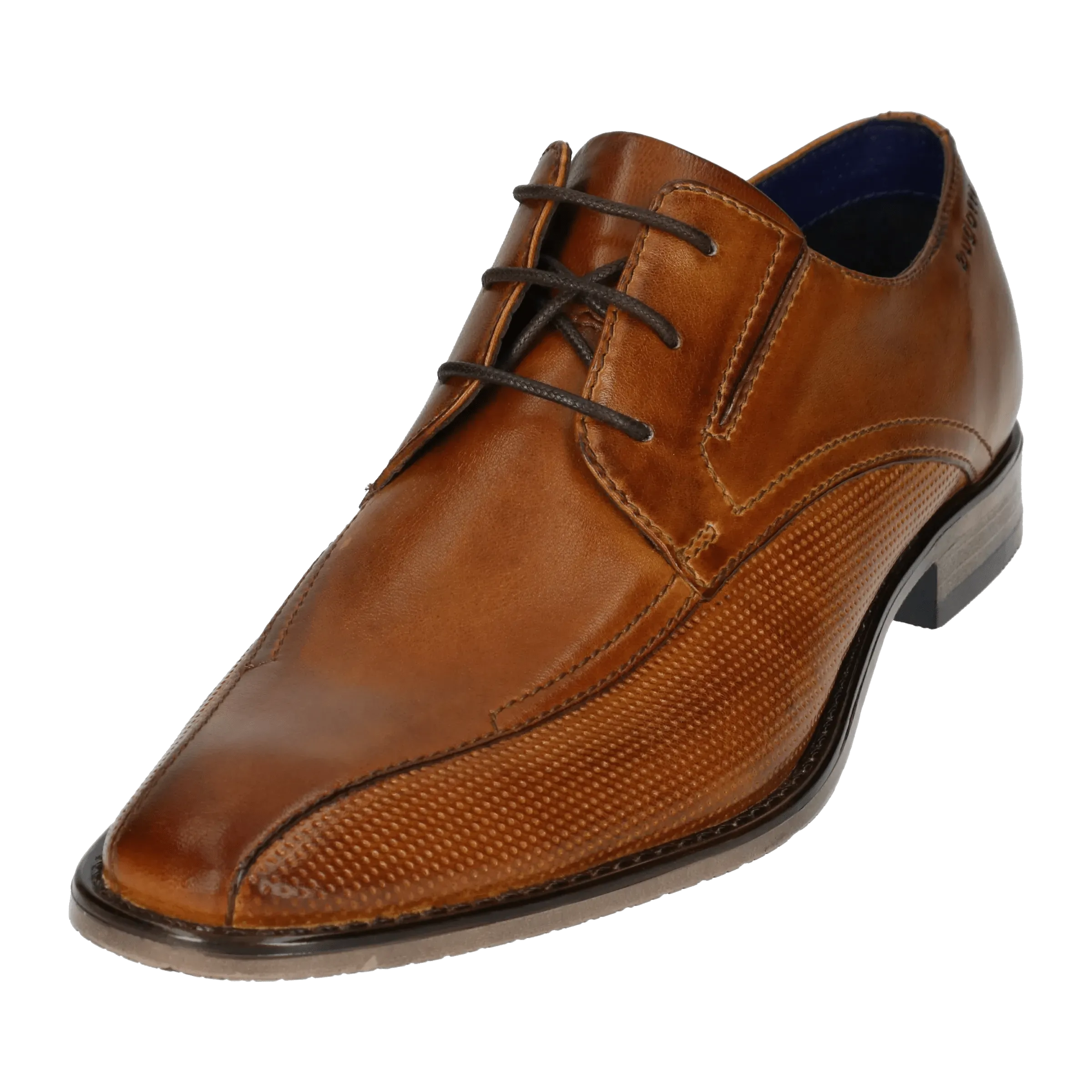 Leder Business Schnürer cognac