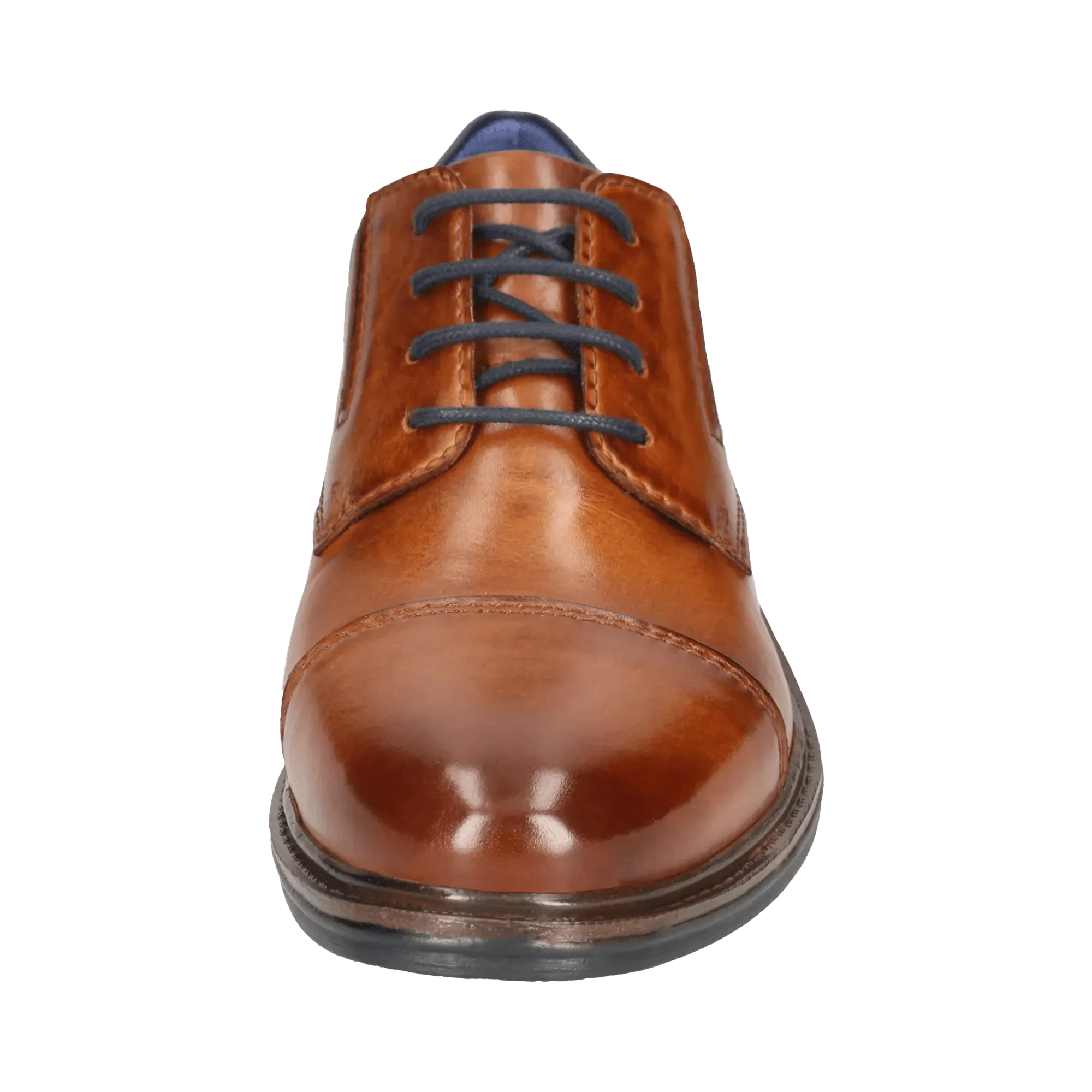 Leder Business Schnürer cognac