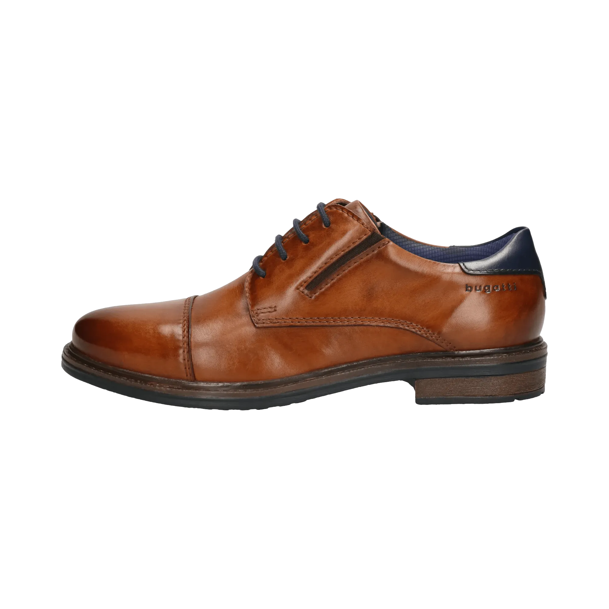 Leder Business Schnürer cognac