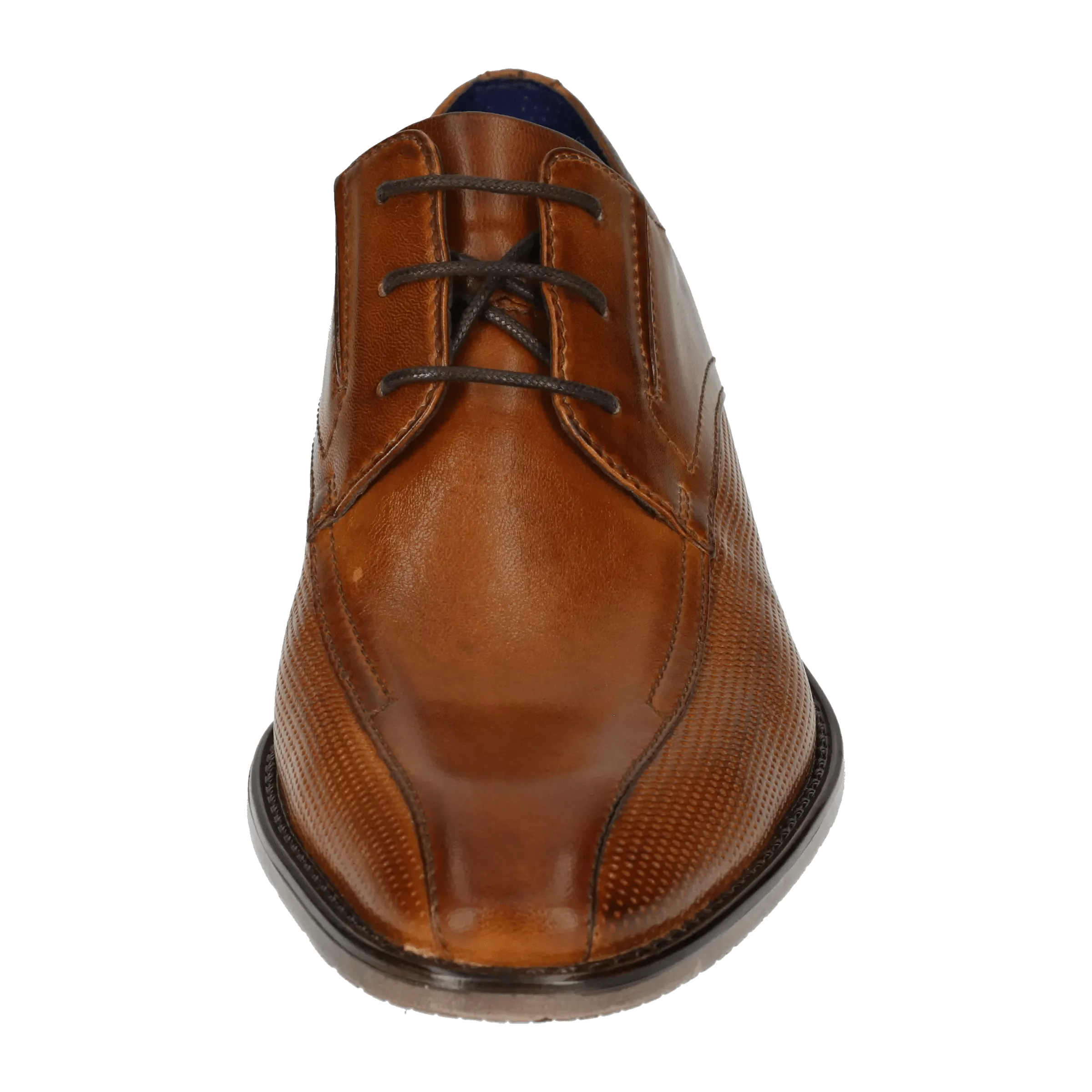 Leder Business Schnürer cognac