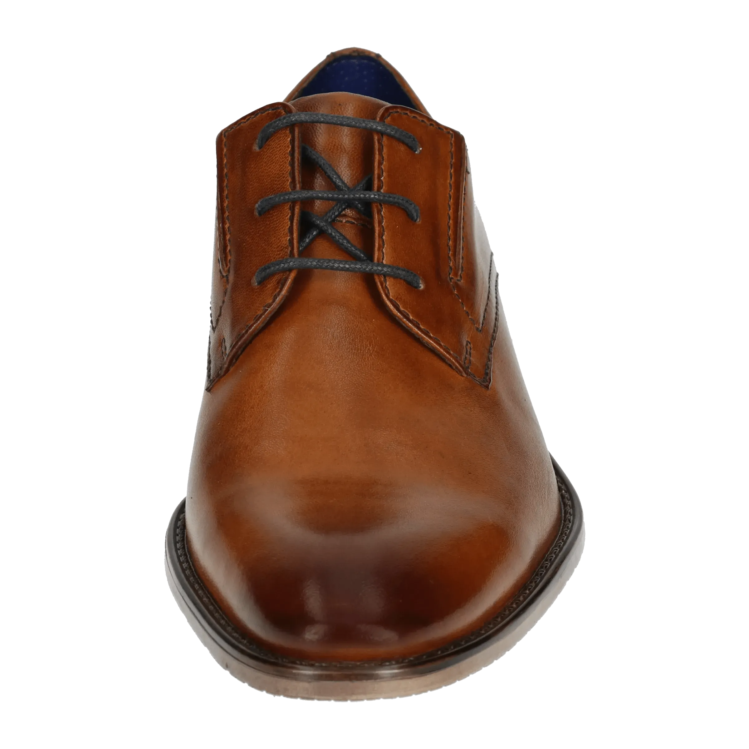 Leder Business Schnürer cognac