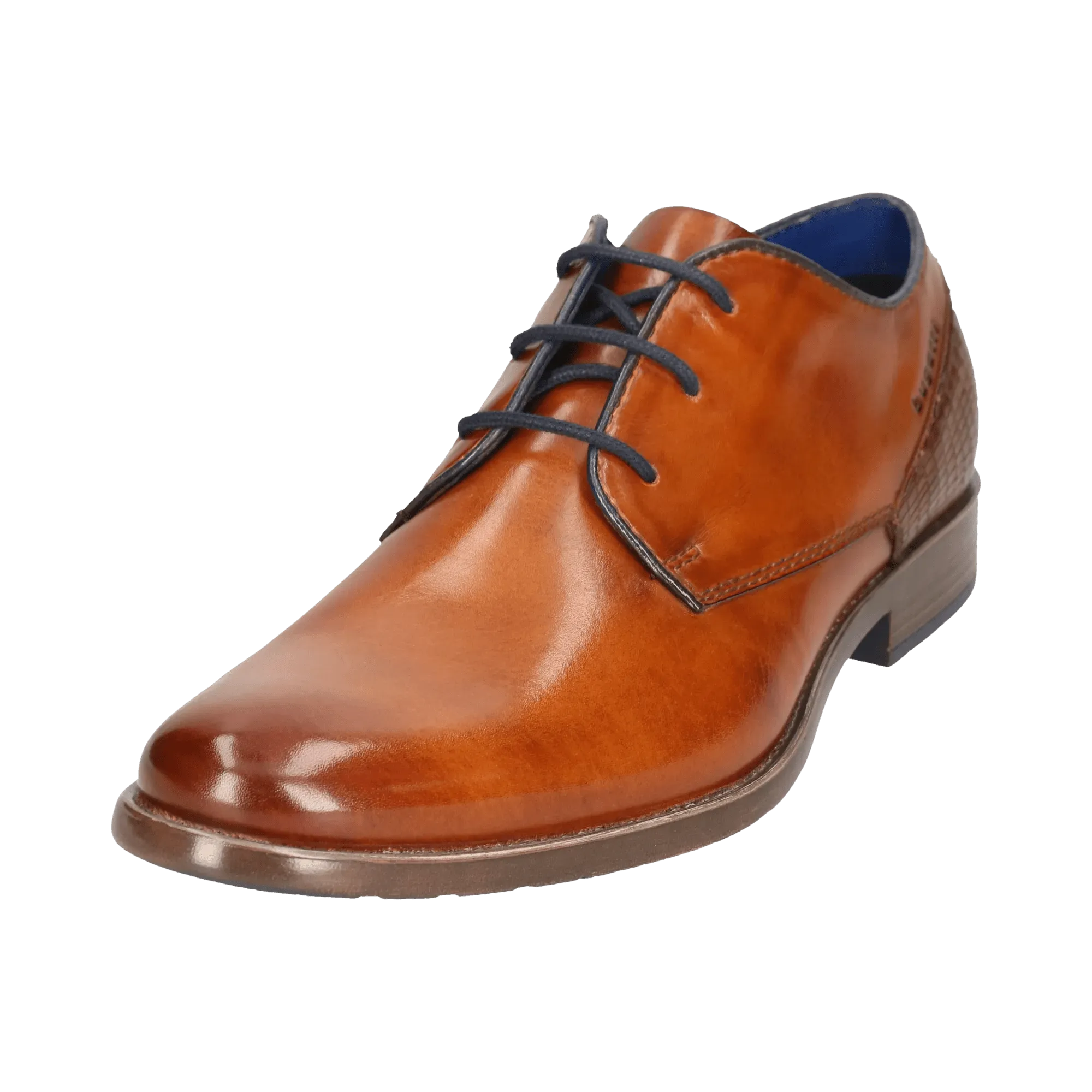 Leder Business Schnürer cognac