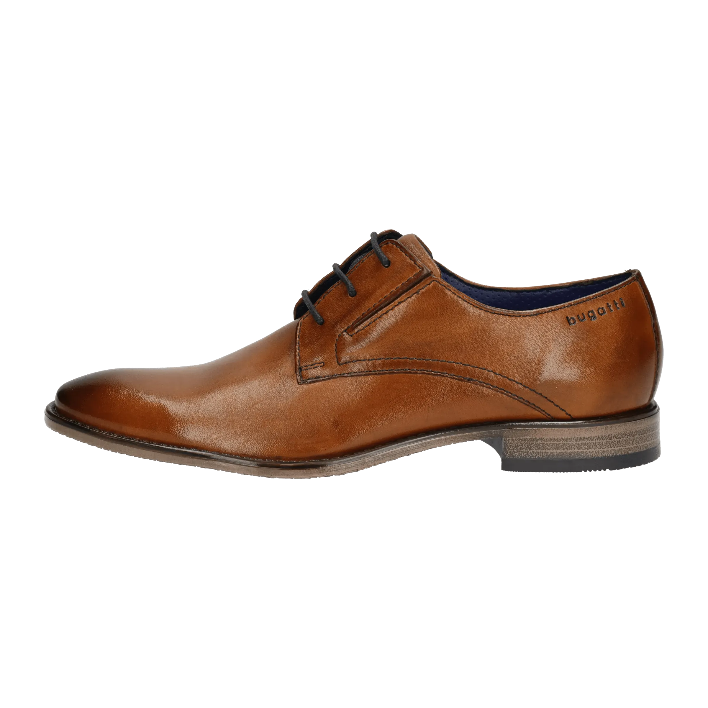Leder Business Schnürer cognac