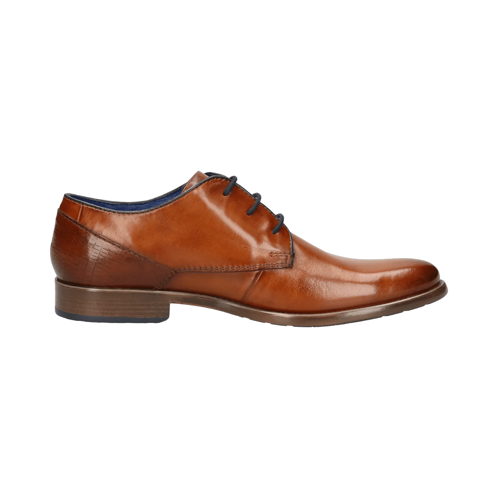Leder Business Schnürer cognac