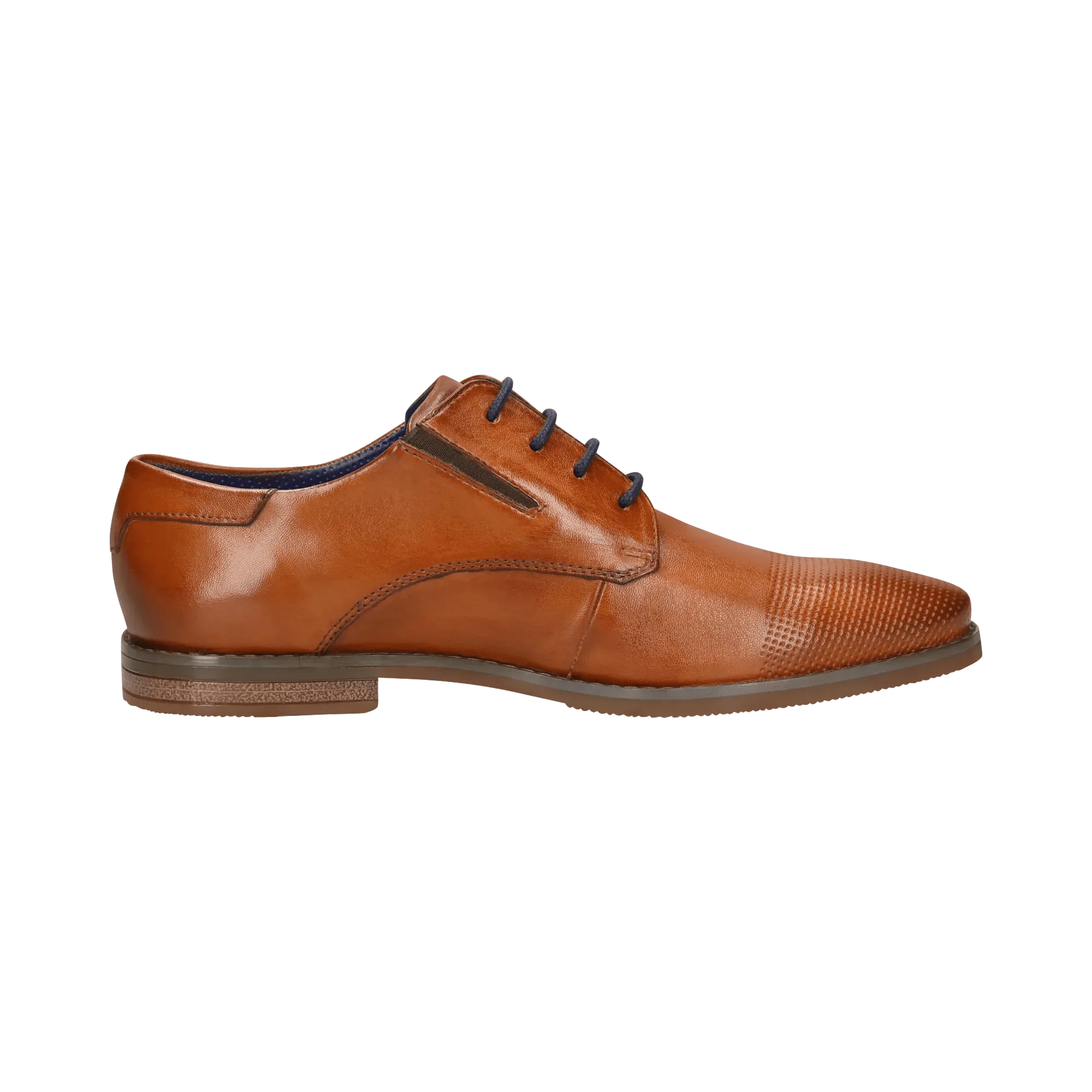 Leder Business Schnürer cognac