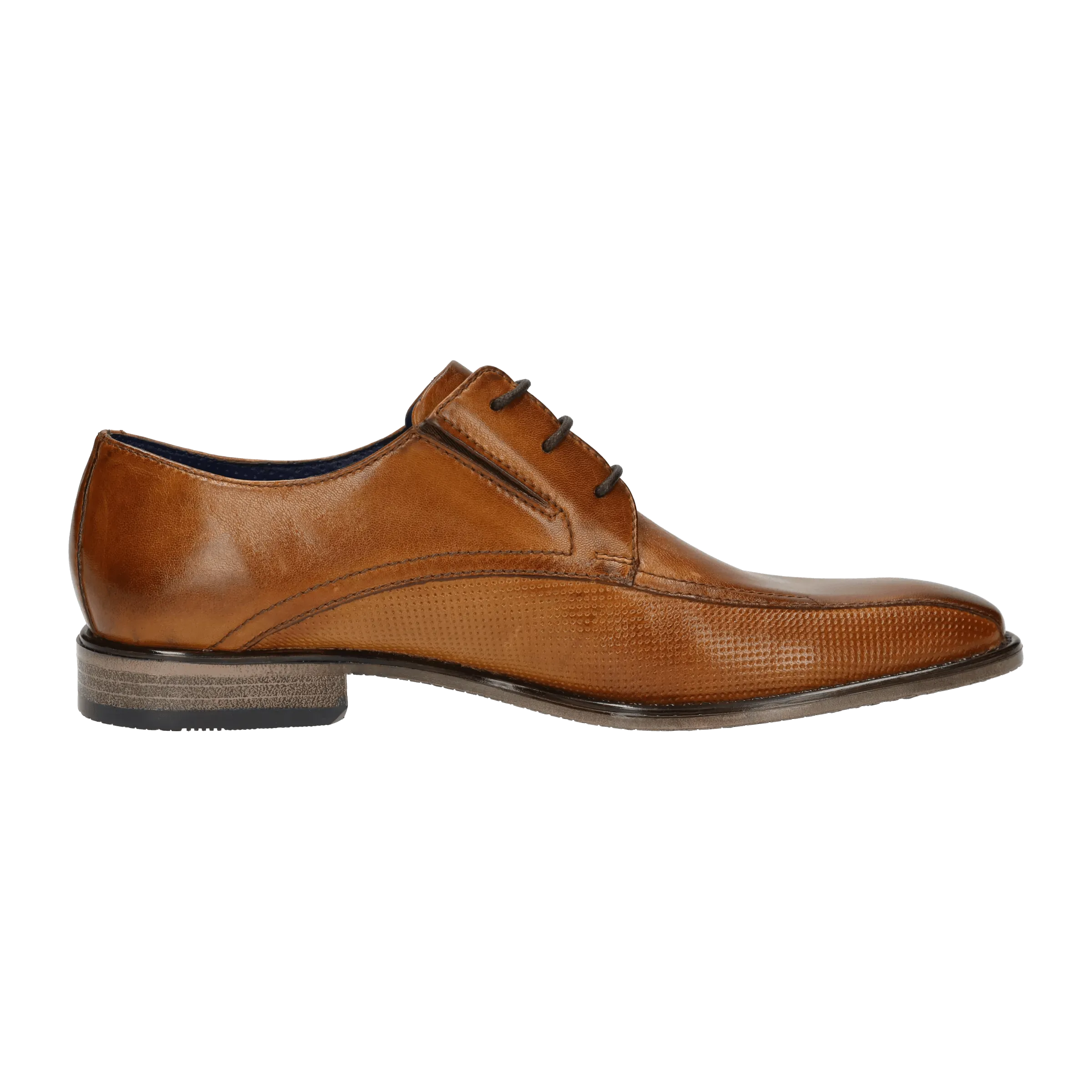Leder Business Schnürer cognac