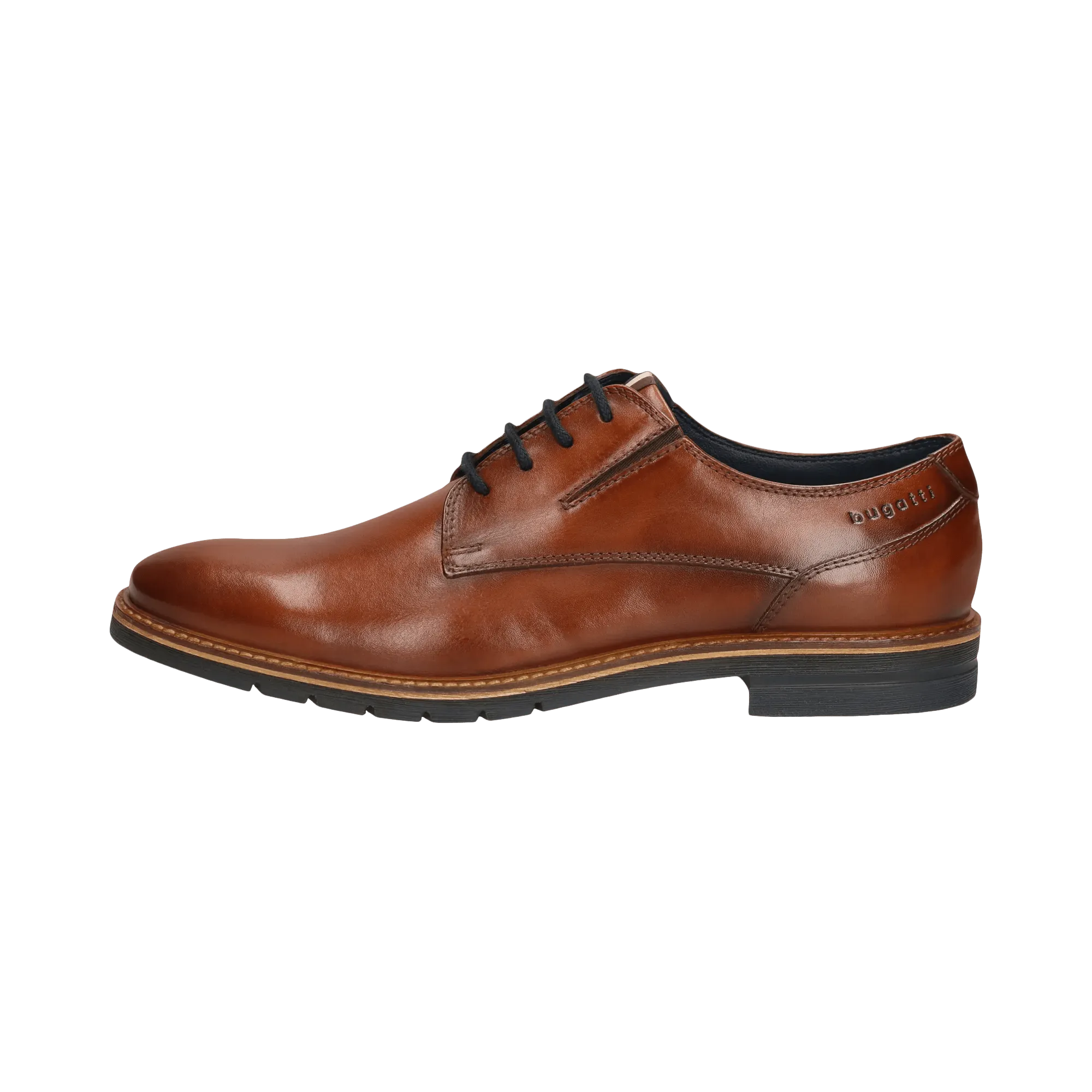 Leder Business Schnürer cognac