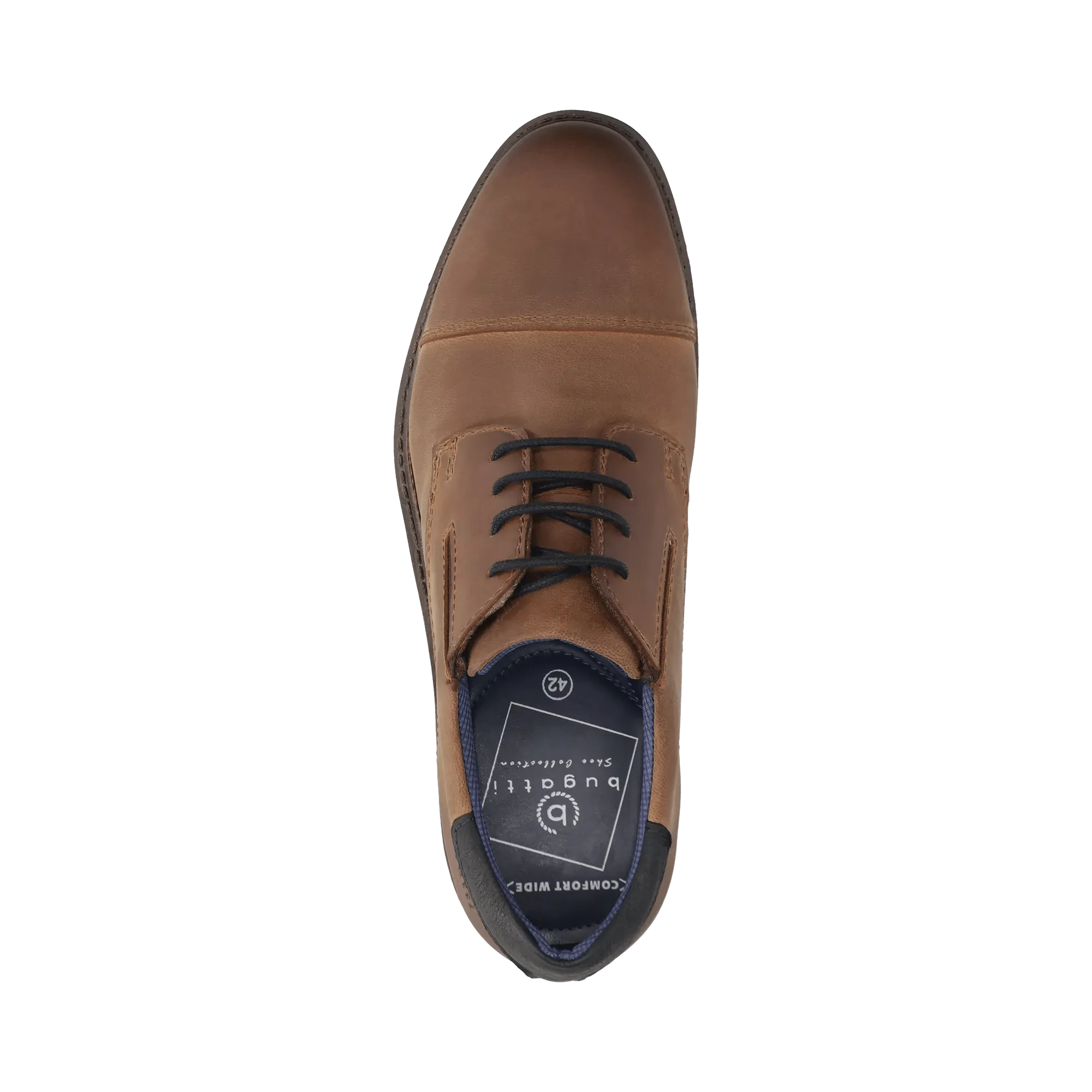 Leder Business Schnürer cognac