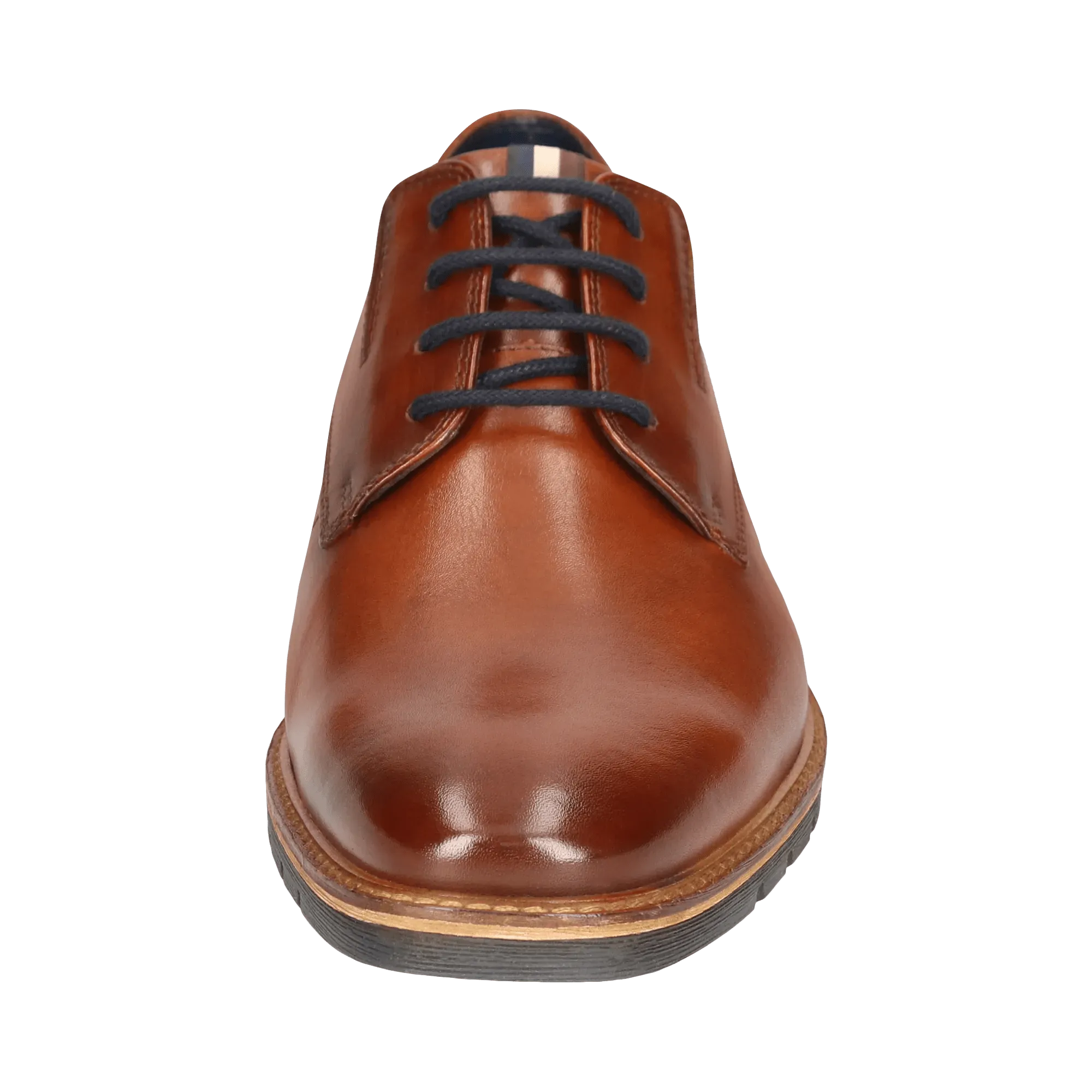 Leder Business Schnürer cognac