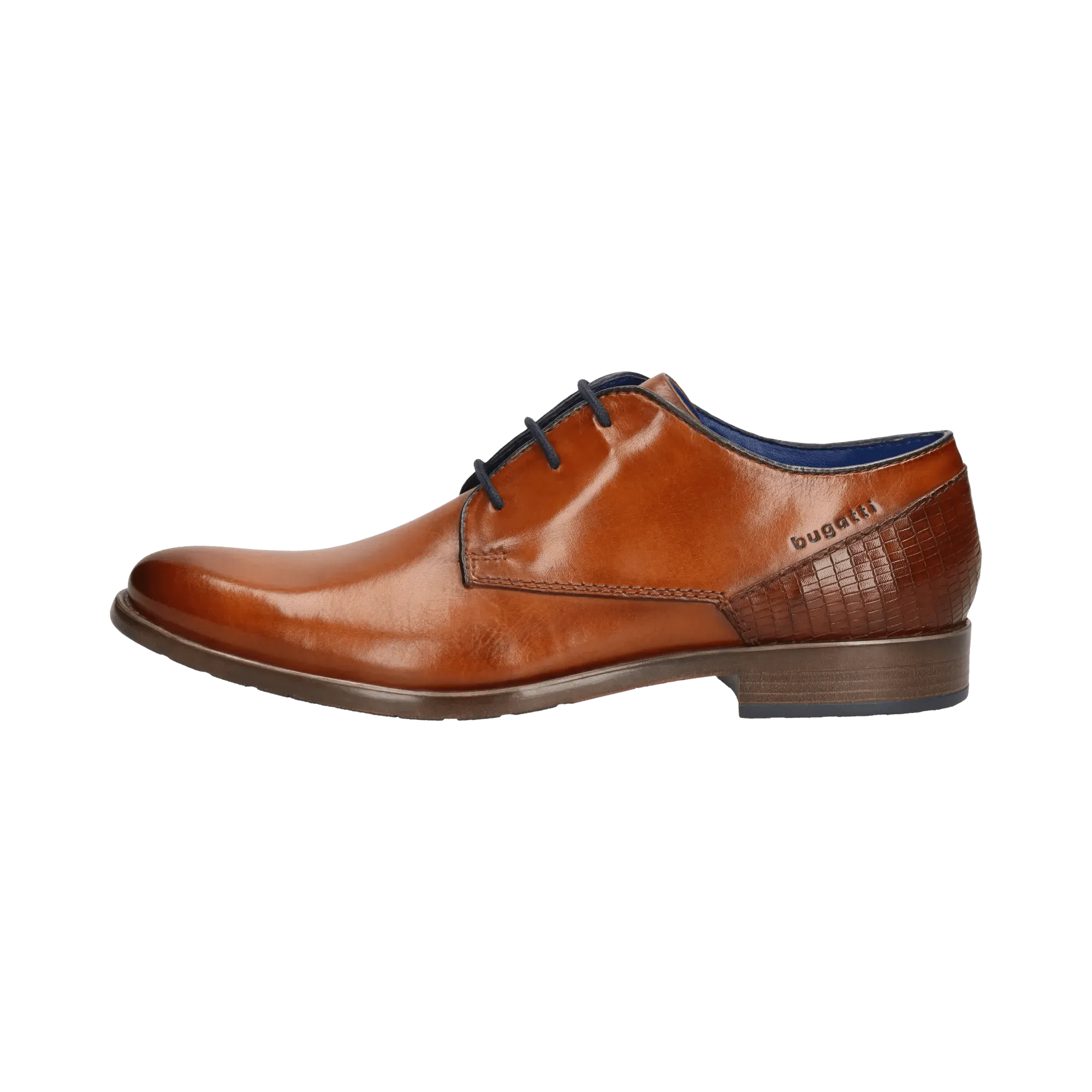 Leder Business Schnürer cognac