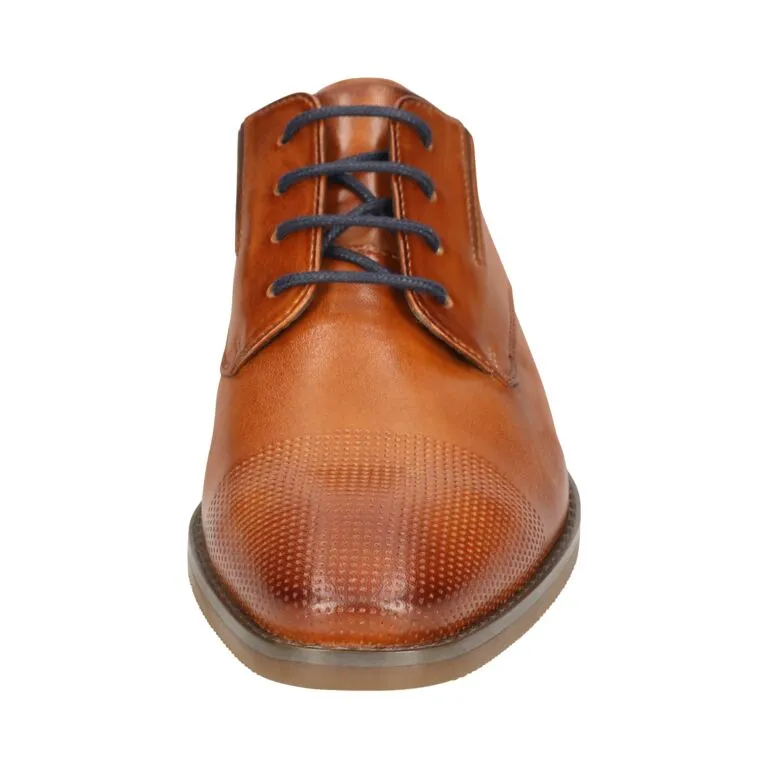 Leder Business Schnürer cognac
