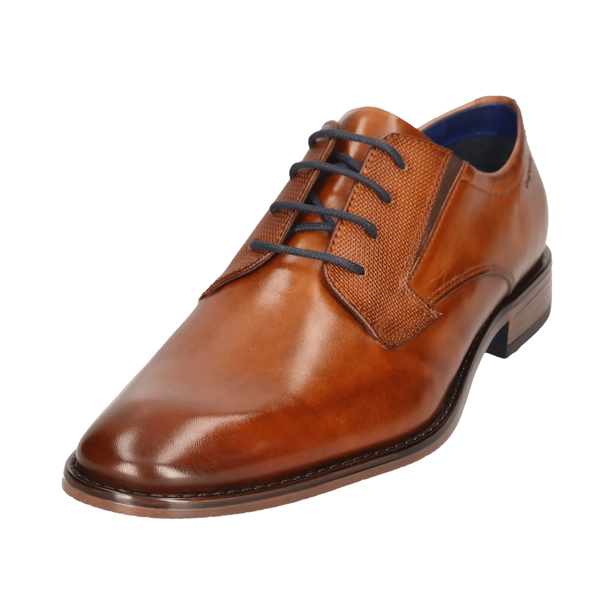 Leder Business Schnürer cognac