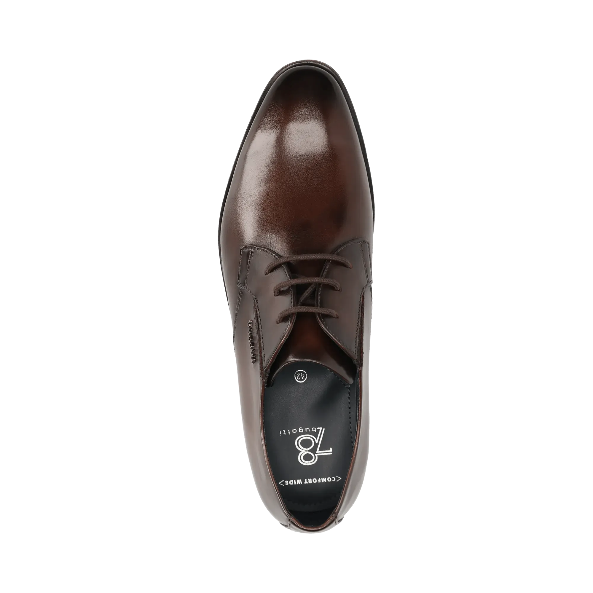 Leder Business Schnürer dunkelbraun